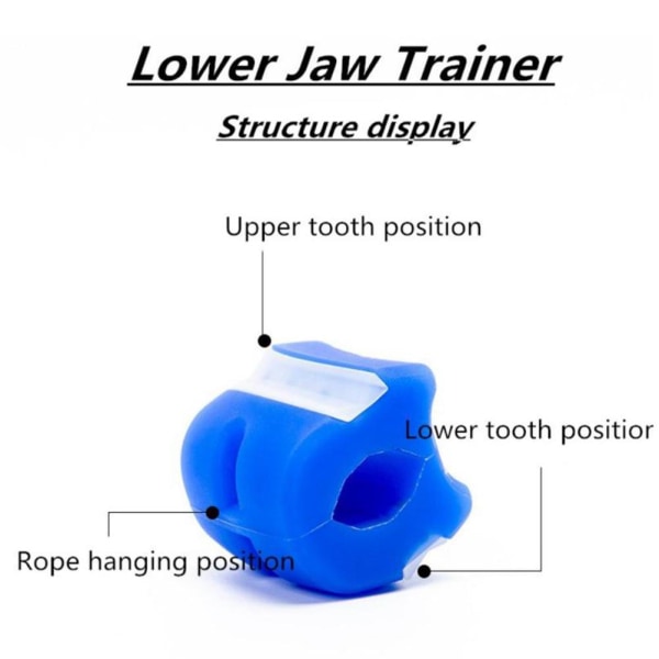 Jaw Exerciser Silikon Ansiktstränare Hakan Exerciser Chin Line Trainer Chin Exercise Device för kvinnor män