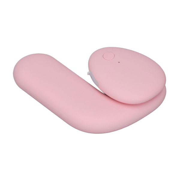 Elektriska uppvärmda öronvärmare med tre nivåer temperaturkontroll justerbar vinkel USB uppvärmda öronmuffar för utomhusarbete rosa