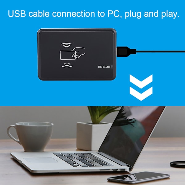 125Khz USB RFID-læser Skriver Kontaktløs nærhedssensor Smart ID-kortlæser