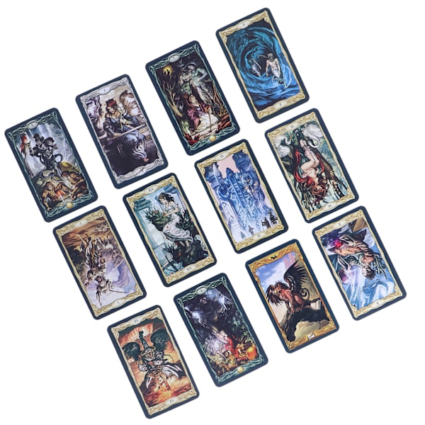 Ennustuksen pelikortit Tarot-kortit päällystetty paperi viihde lautapeli englanninkielinen versio