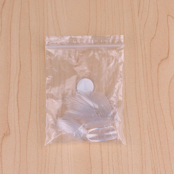 50 kpl / sarja läpinäkyviä tekonkynsien tarroja, täysi peitto, DIY-kynsien koristelu, manikyyritarrat #5