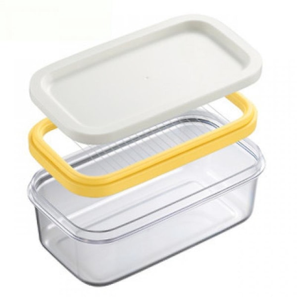 Rectangular Airtight Butter Dish with Cutter