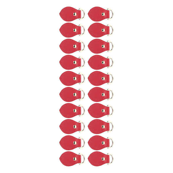 20 sarjaa nahkaiset D-sormukset kukkaroon Aito nahka D-sormukset kukkaron valmistustarvikkeet nahalle Crossbody kukkaro Craft Red