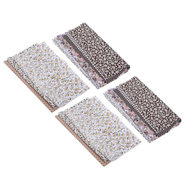 Bomullstyg för sömnad och quiltning, tryckt tyg, klädsömnadstyger, DIY-hantverkstillbehör, kaffe, 25 x 25 cm