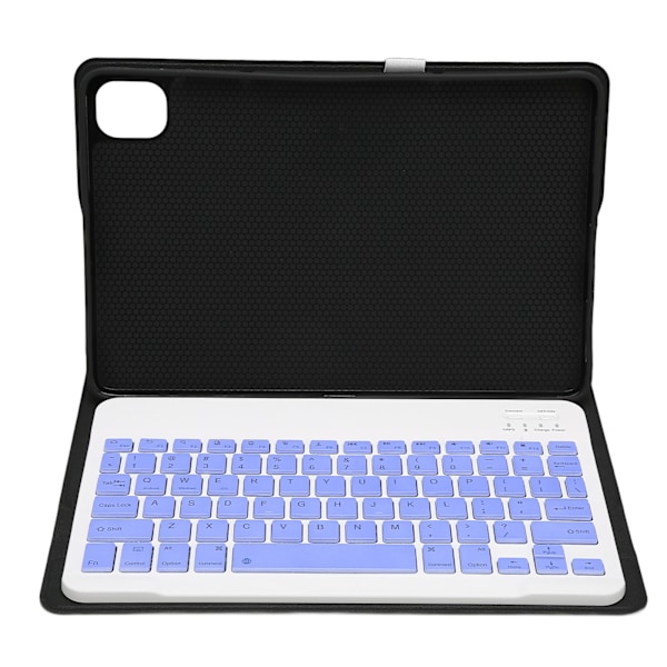 Mini trådlöst tangentbord 11 tum vattentätt ultratunt tyst skrivande bärbart tangentbord med läderfodral för Pad5 Pro5 svart