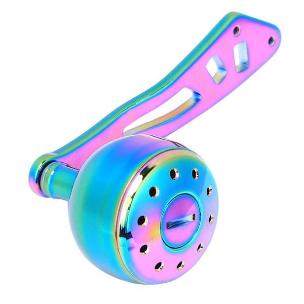 Aluminiumslegering Farverigt Fiskeri Baitcasting Hjulhåndtag Modifikation Vippearm Power Knop Reel Sæt