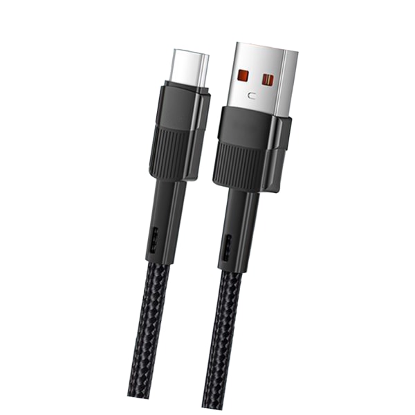 Datakabel Snabbladdning USB C Typ 7A Enkel anslutning Smidig sändning Telefonladdningssladd Byte till Huawei Black