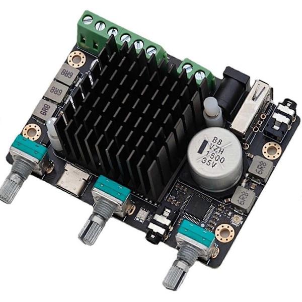 Bluetooth 2.1 DSP Effektförstärkare 2x50W+100W Subwoofer Förstärkare