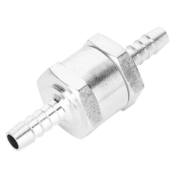 Aluminium Bränsle Backventil Envägs Bensin 6MM
