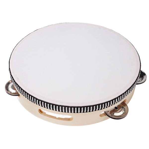 Tambourine Double Row 8in Percussion Jingles -käsiinstrumentti juhliin