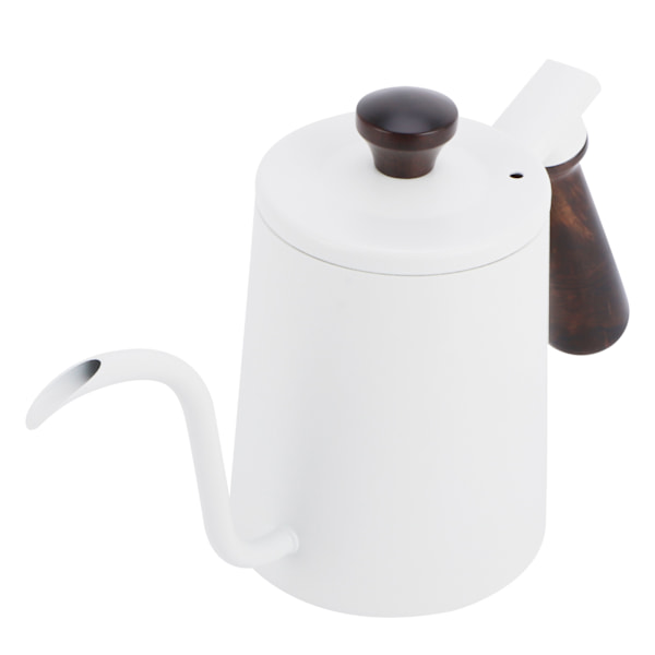 700 ml handgjord kaffebryggare i rostfritt stål 304 med lång pip för kaffebryggning