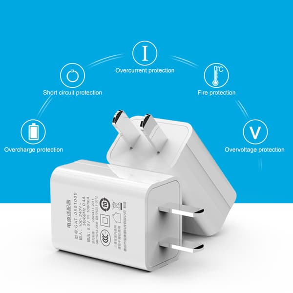 5V 1A USB-opladeradapter Strømforsyning Bærbar USB-vægoplader