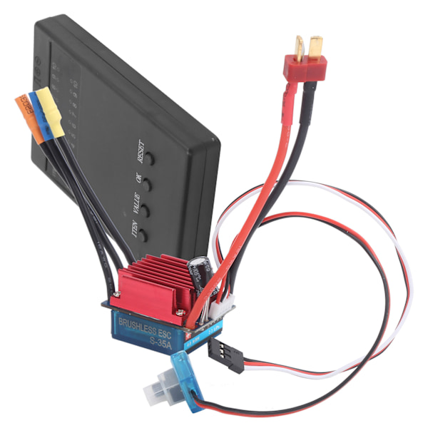 35A børsteløs ESC programmeringskort elektrisk hastighedskontrolsæt passer til 1/14 1/16 RC bil