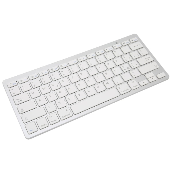 Trådløst tastatur Mini 78 taster Ultratynde bærbare hvide computertastaturer til Android til OS X til IOS til WindowsItalian