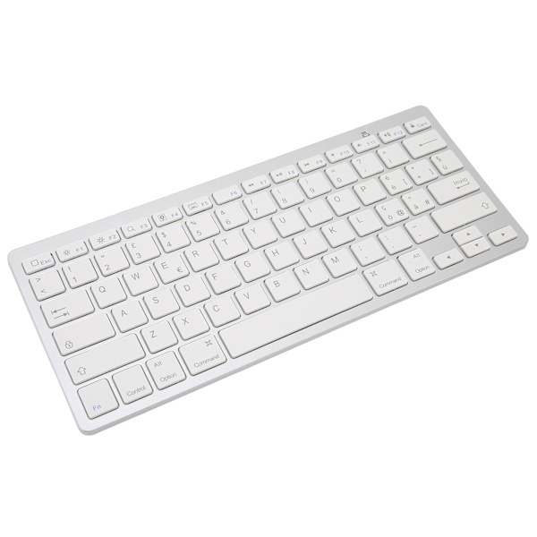 Trådløst tastatur Mini 78 taster Ultratynne bærbare hvite datamaskintastaturer for Android for OS X for IOS for WindowsItalian