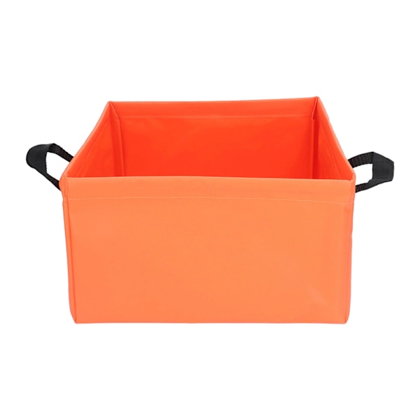 Collapsible Bucket Multifunctional Portable Lightweight Large Capacity Foldable Bucket for Camping Hiking Fishing 13L Orange