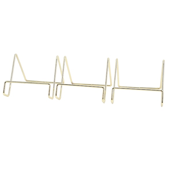 3 stk. trådstativ i guld - simpelt, stilfuldt geometrisk design - rustfrit trådstativ til tallerkener