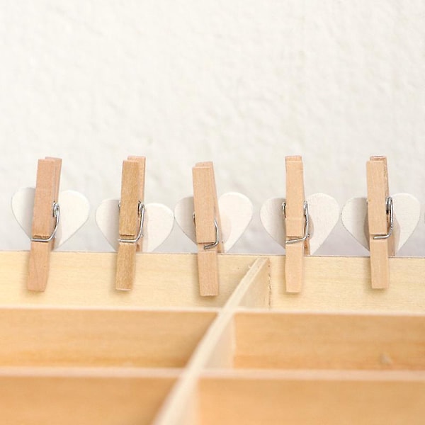 Mini Fargerike Tre Klips - 30 STK/Sett