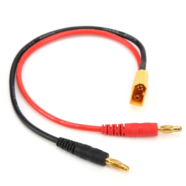 22 cm RC batterilading XT60 til 4,0 mm bananplugg 14AWG kabel for Lipo batterilader