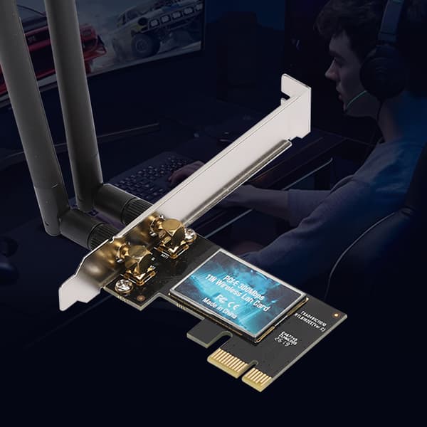 EDUP Nätverkskort Trådlöst PCI-E 300 Mbps Datortillbehör EP-9626