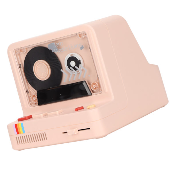 Bärbar Bluetooth-kassettspelare Stereo Retro Bluetooth-högtalare Stöder Bluetooth AUX och minneskort Rosa