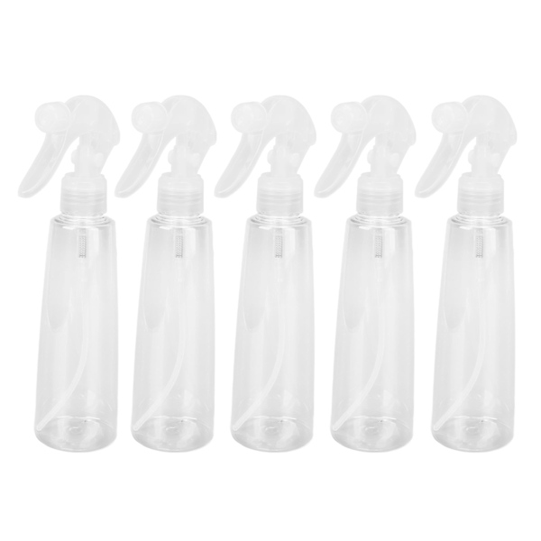 5 st sprayflaskor 200 ml stor sprayvolym transparenta små sprayflaskor för hem utomhus kontor resor