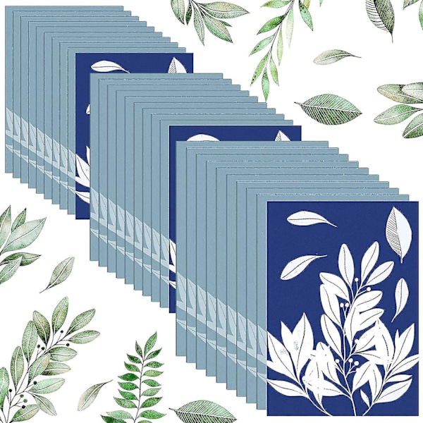 50 ark Cyanotype papir A4 A5 A6 Soltegne papir Sensitivt trykpapir Voksne-B5