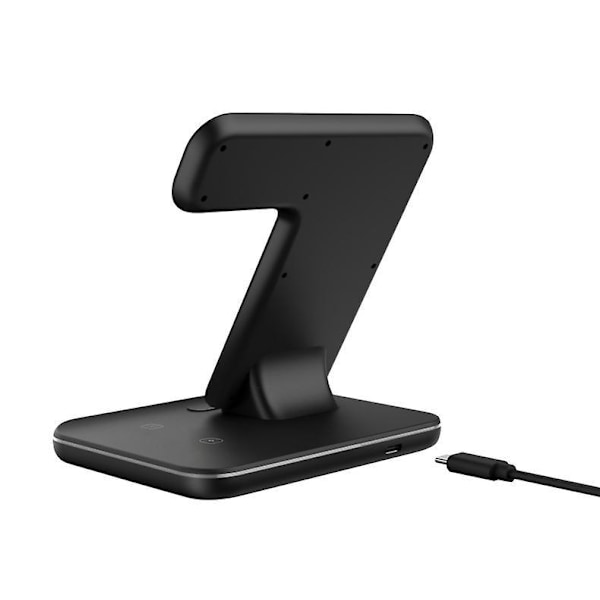 Trådlös Laddningsstation för iPhone och Apple Watch - Snabbladdningsdocka för Apple Watch Series 1/2/3/4/5, AirPods, iPhone 11/11 Pro/11 Pro Max