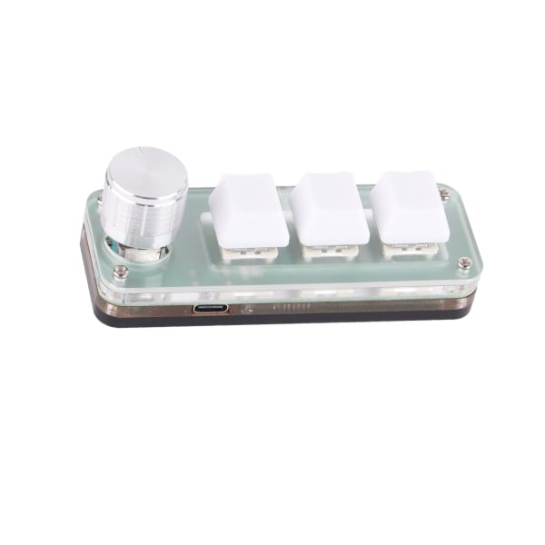 3 Tastatur USB RGB Baggrundsbelyst 3 Taster Mekanisk Knop Design Programmerbart aftageligt kabel OSU Tastatur til Game Office