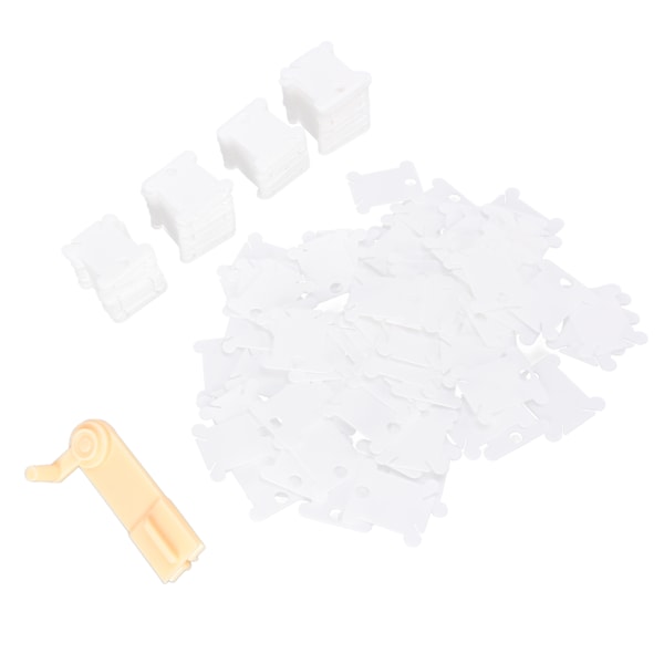 Plastik tandtrådsspole, nem at vikle, holdbar, stærk, langvarig brug, broderitråd organizer