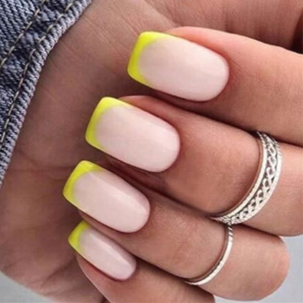 500 stk. Falske Negle Kunst Spidse Fuld Dækning Halv Dækning Transparent Manicure Falske Negle Tip 01