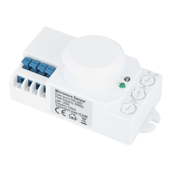 5,8 GHz mikrobølgeradarsensor kroppsbevegelse automatisk detektor lysbryter AC 220V-240V