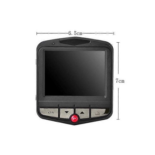 Opgraderet Dash Cam 1080P Dashcam til Bil Dash Kamera med Nattesyn, Indbygget G-Sensor