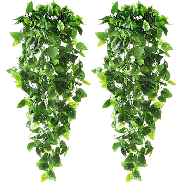 Artificial Hanging Ivy Plants - Set of 2