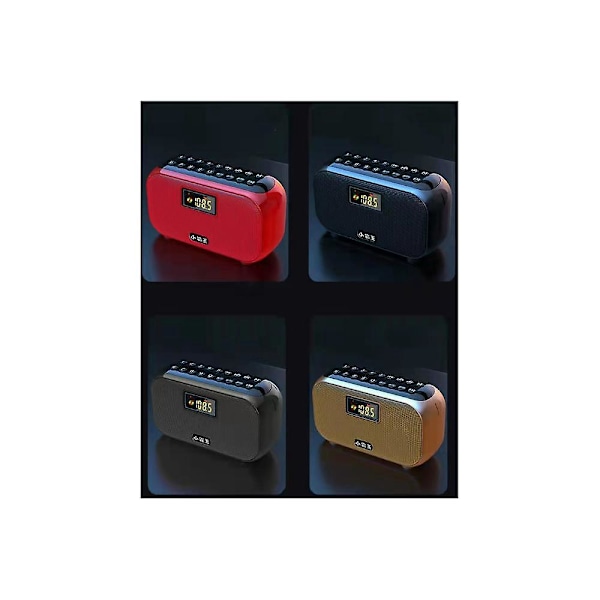 W13 Kannettava radiotallennin Monitoimikortti USB-levysoitin Langaton Bluetooth-kaiutin Punainen