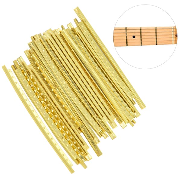 24 st/set Elektrisk Gitarrbandtråd Gitarr Greppbräda Mässing Bandtråd Bredd 2,7 mm
