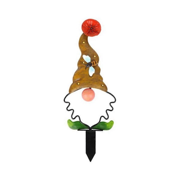 Metal Have Gnome, Jordindsats, 3D Insekter, Sommerfugle, Dekoration til Haven