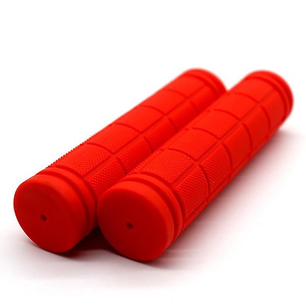 4 stk. Sykkelstyre Diameter 22mm, Ergonomiske Håndtak Sykkelstyretape 120mm Langt Sklisikkert Grep Svart、Rød