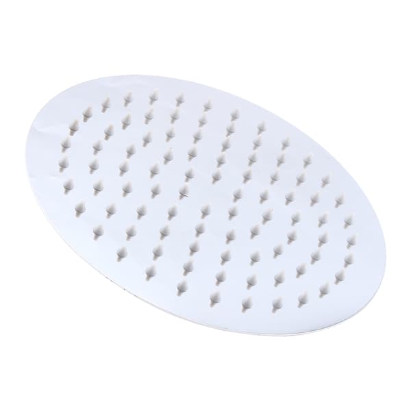 8 tommer 20 cm baderom krom stor rund blandebatteri fast regndusjhode