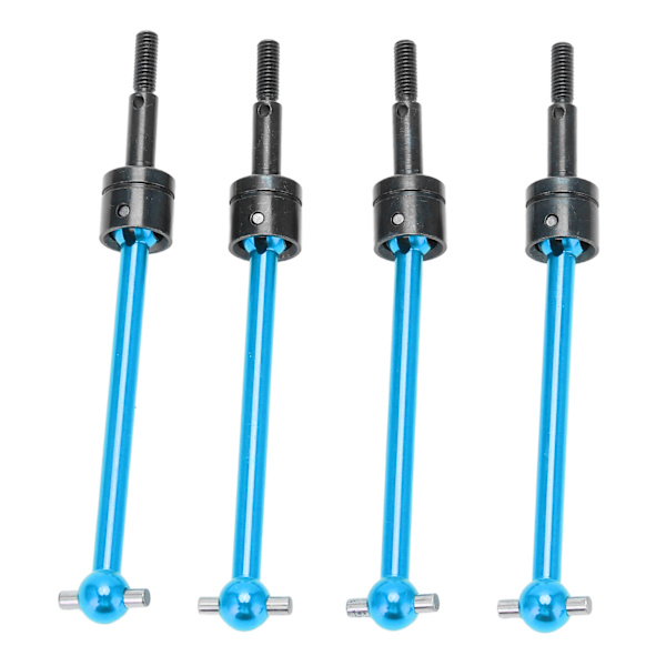 4 st RC metall universal CVD drivaxel set för Tamiya TT02B 1/10 RC bil uppgraderingsdelar blå