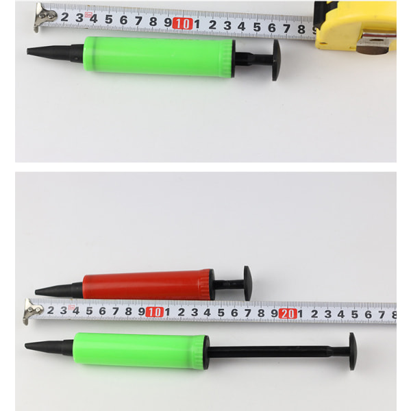 5st bärbar mini hand push uppblåsare ballong leksakspump U-formad uppblåsbar kudde uppblåsare
