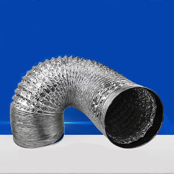 Sølv eksosrør for ventilasjon 1 stk aluminiumsfolieslange
