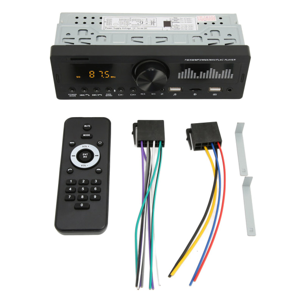 Dobbelt USB bilstereo Bluetooth håndfri FM 87.5MHz til 108MHz bilafspiller Suport MP3 WMA WAV FLAC APE