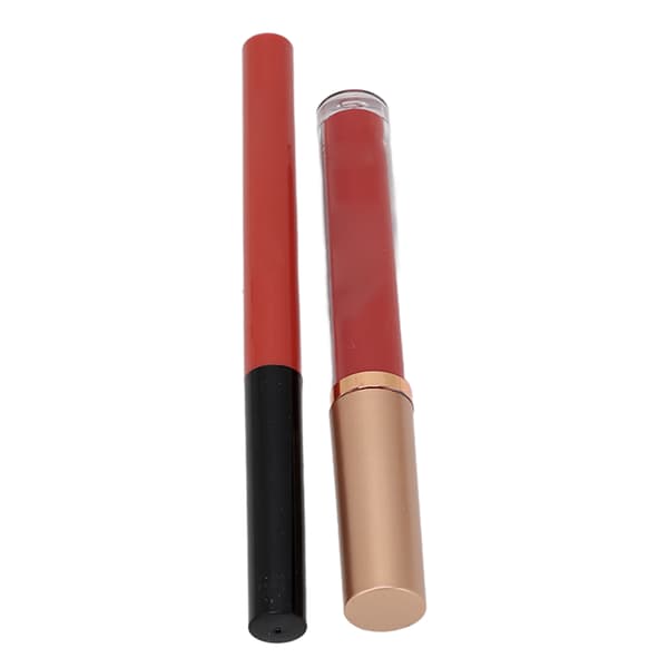 Matte Flydende Læbestift Læbeblyant Sæt Vandtæt Langtidsholdbar Lipgloss Makeupsæt