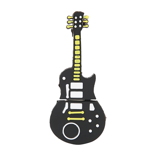 Flash Disk Bærbar Tegneserie Gitarformet USB-Minnepinner for Informasjonslagring Dataoverføring Gave (128 GB)