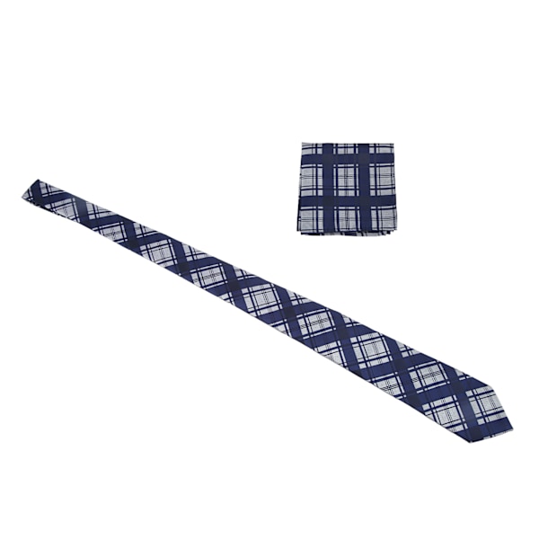 Herrrutig rutig slips set rutnät utmärkt material lätt att bära klassisk design med ficknäsduk herr slipsar för far