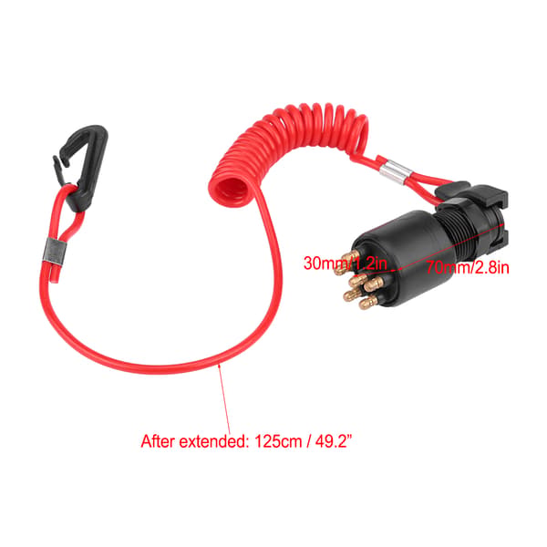 Tændingssluse & Sikkerhedslænke til Johnson Evinrude Båd 5005801