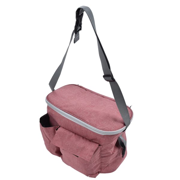 Baby Stroller Organizer Bag Vanntett Universal Fit Organizer med koppholder for barnevogn Maca Red