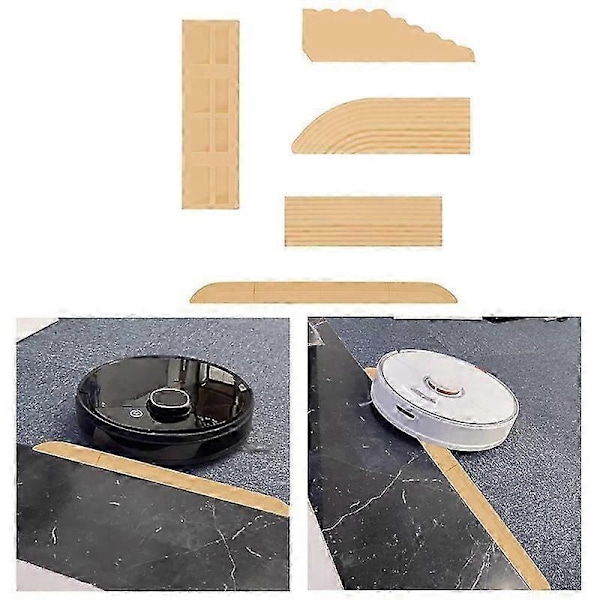 Tröskelrampsmatta för Ecovacs Narwal Roborock / Mijia / iRobot Robotdammsugare Gul