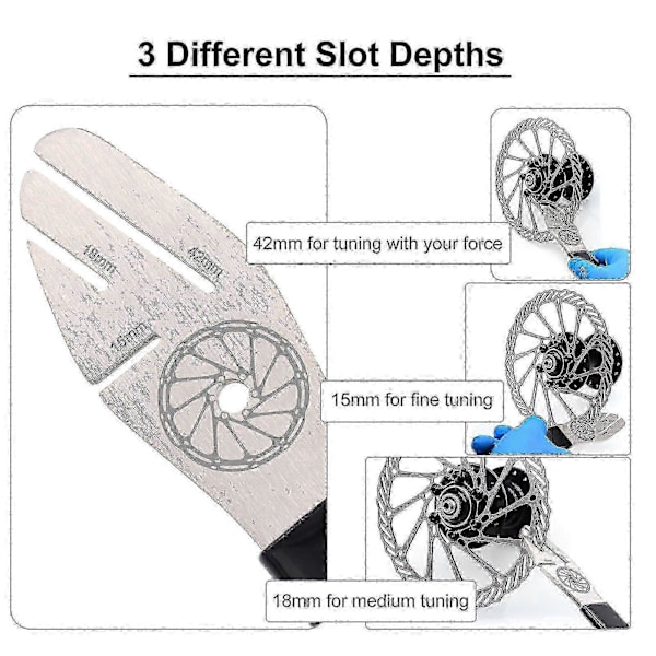 Til Cykel Rotor Opretningsgaffel Bremse Nøgle med Skivebremseklodser Rotor Justeringsværktøj Sæt